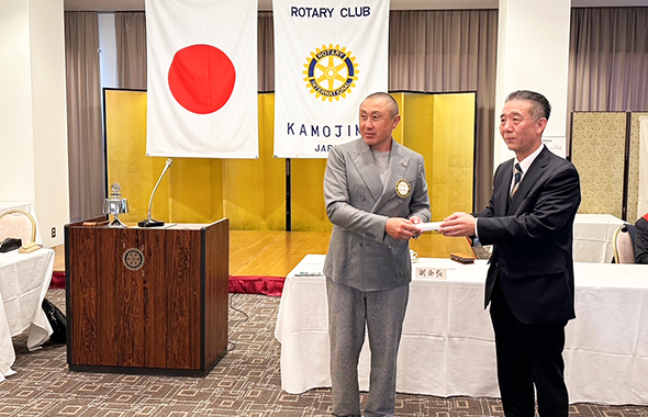 2026年1月13日(火)　株式会社京都金桝 代表取締役 岡田源一様　外来卓話「羽毛ふとんについて」